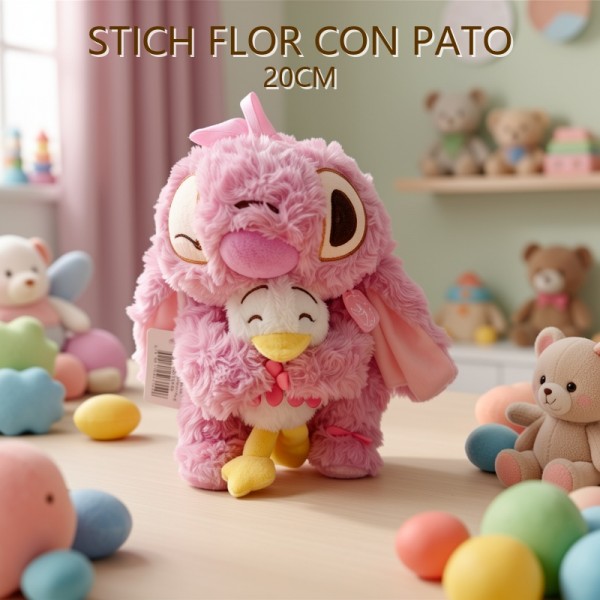 Stitch FLOR CON PATO 20CM