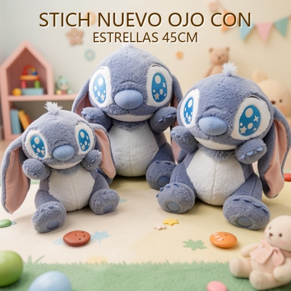 Stitch NUEVO OJO CON ESTRELLAS 45CM