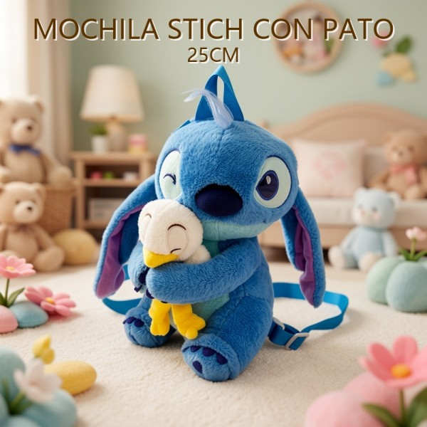 MOCHILA Stitch CON PATO 25CM
