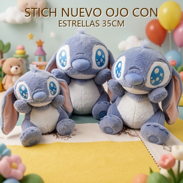 Stitch NUEVO OJO CON ESTRELLAS 35CM