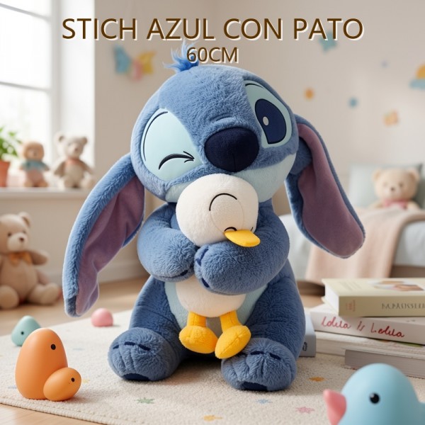 Stitch AZUL CON PATO 60CM