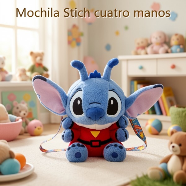 Mochila Stitch cuatro manos