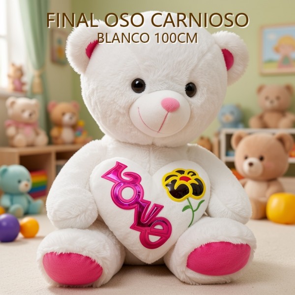 FINAL OSO CARIÑOSO BLANCO 100CM
