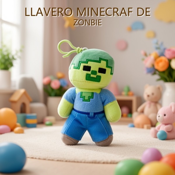 LLAVERO MINECRAFT DE ZONBIE