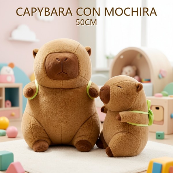 CAPIBARA CON MOCHILA 50CM