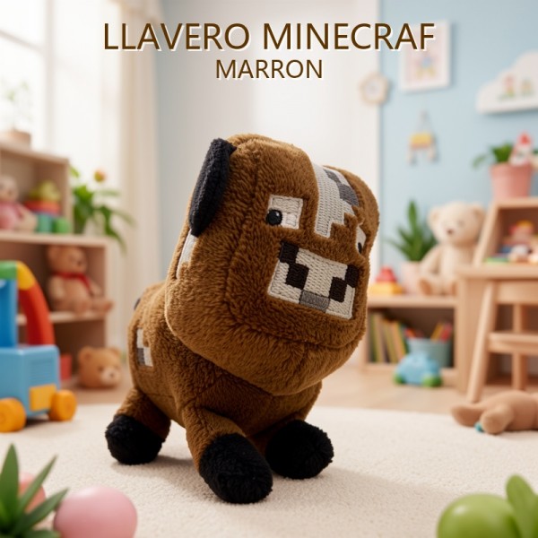 LLAVERO MINECRAFT MARRON