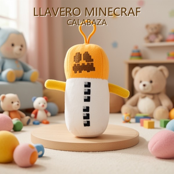 LLAVERO MINECRAFT CALABAZA