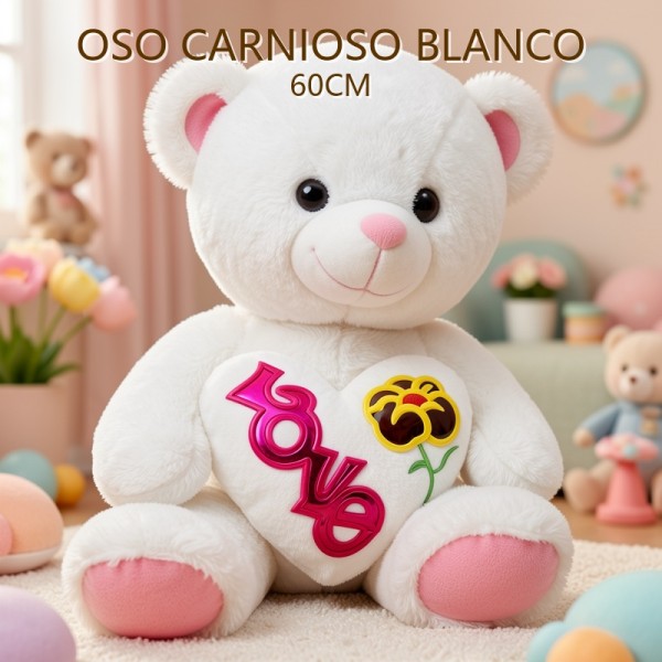 OSO CARIÑOSO BLANCO 60CM