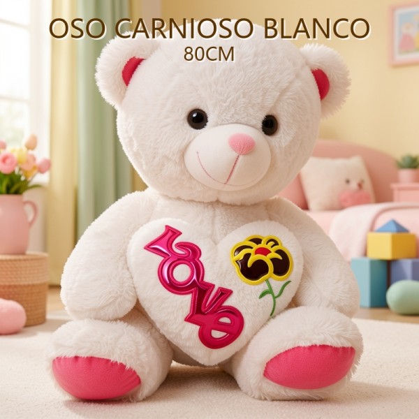 OSO CARIÑOSO BLANCO 80CM
