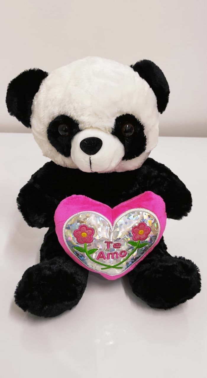 Panda con Corazón diamante Te amo
