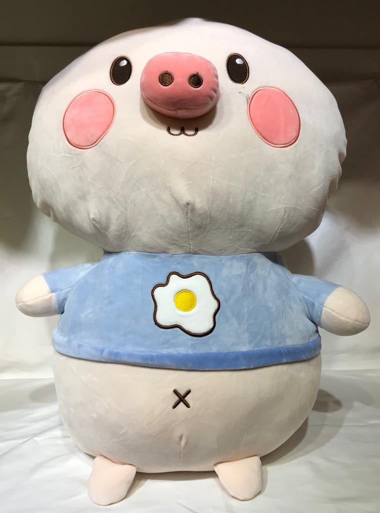 Chancho remera celeste 58cm