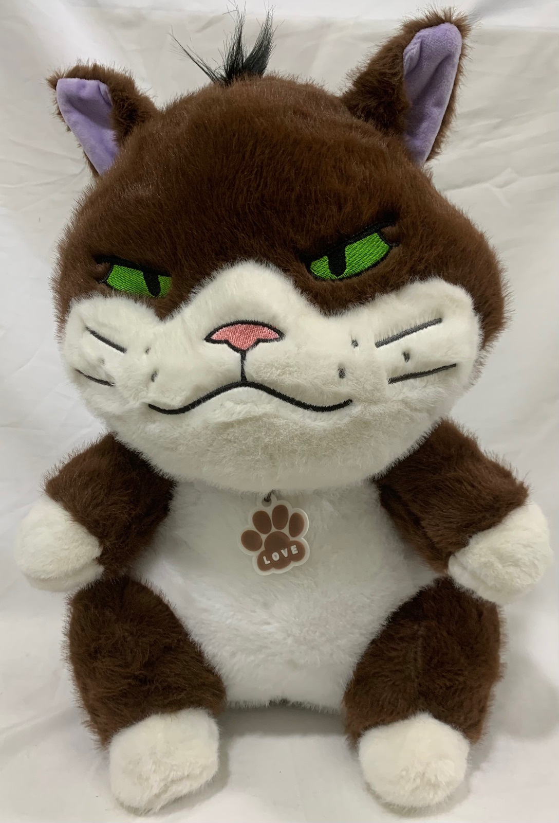 Gato con ojo verde 2 colores 35cm