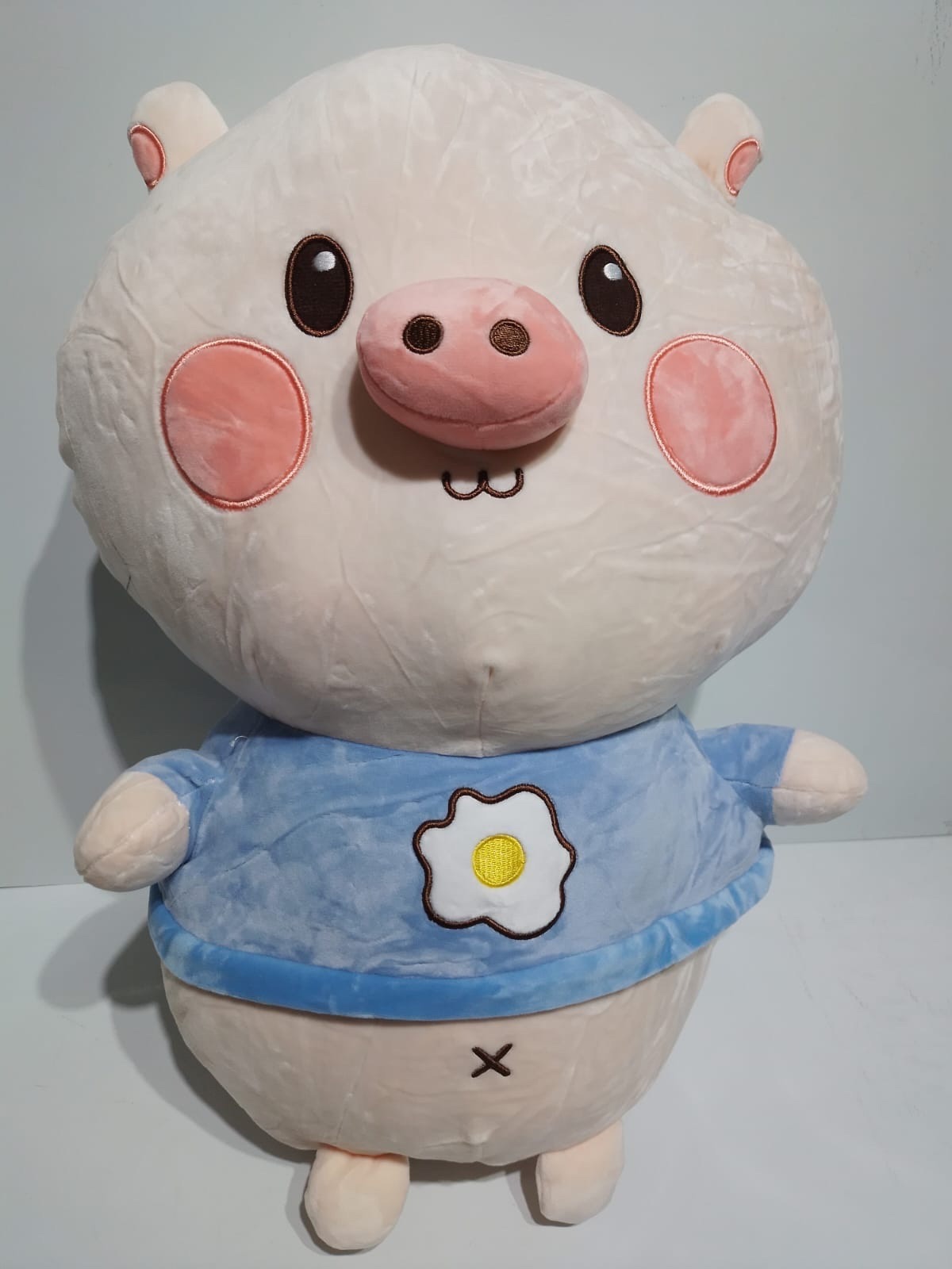 Chancho con remera celeste 48cm