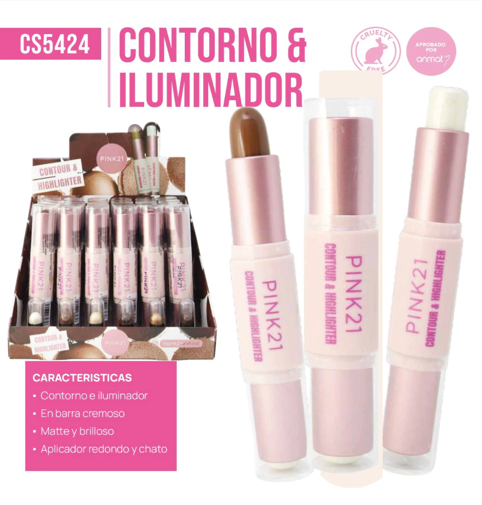 PINK 21 CONTORNO & ILUMINADOR CS5424