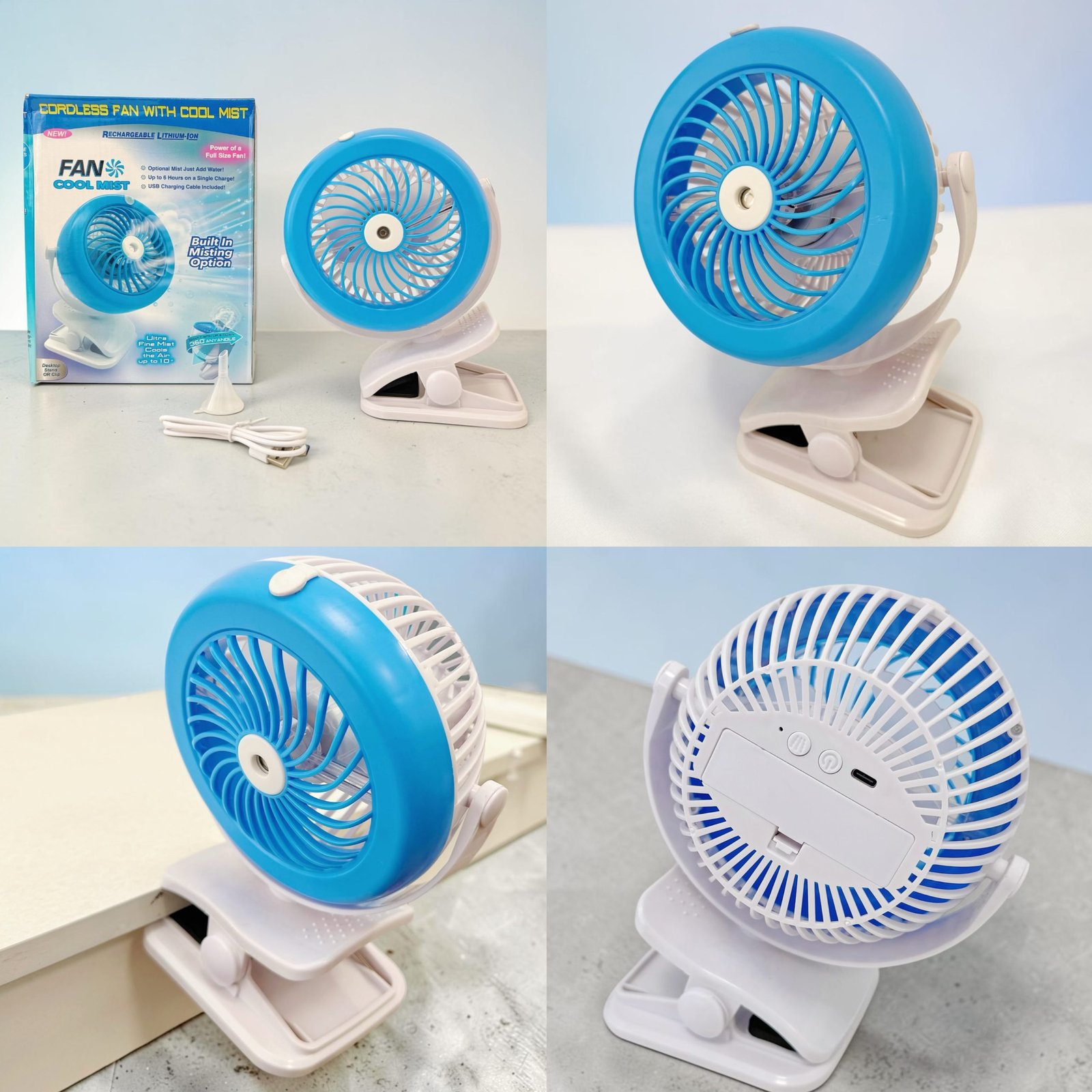 VENTILADOR PORTATIL C/ROCIADOR C-3729