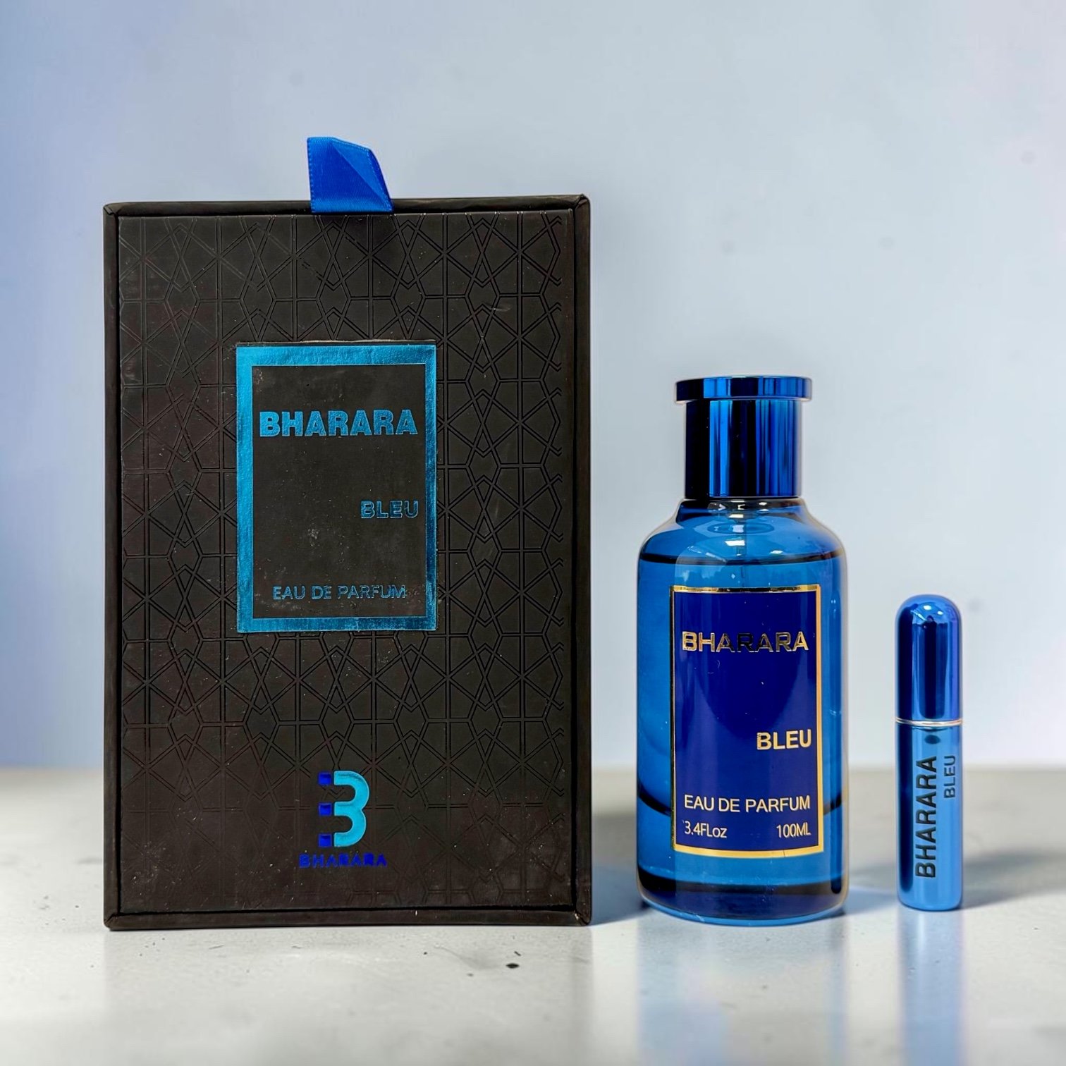 PERFUME BHARARA BLEU 100ML & PERFUMERO AC422