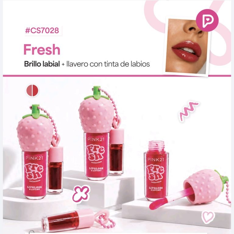 PINK21 LIP GLOSS LLAVERO C/ TINTA LABIAL CS7028