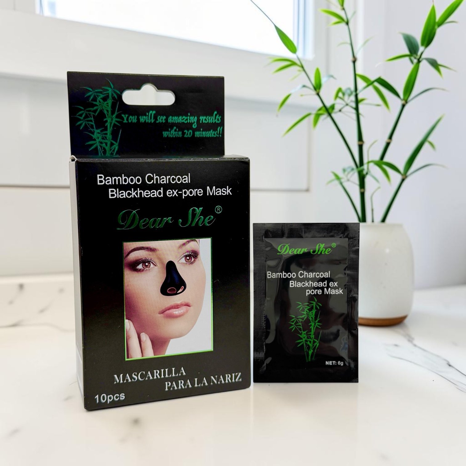 DEAR SHE MASCARILLA PUNTO NEGROS 10PCS 0817