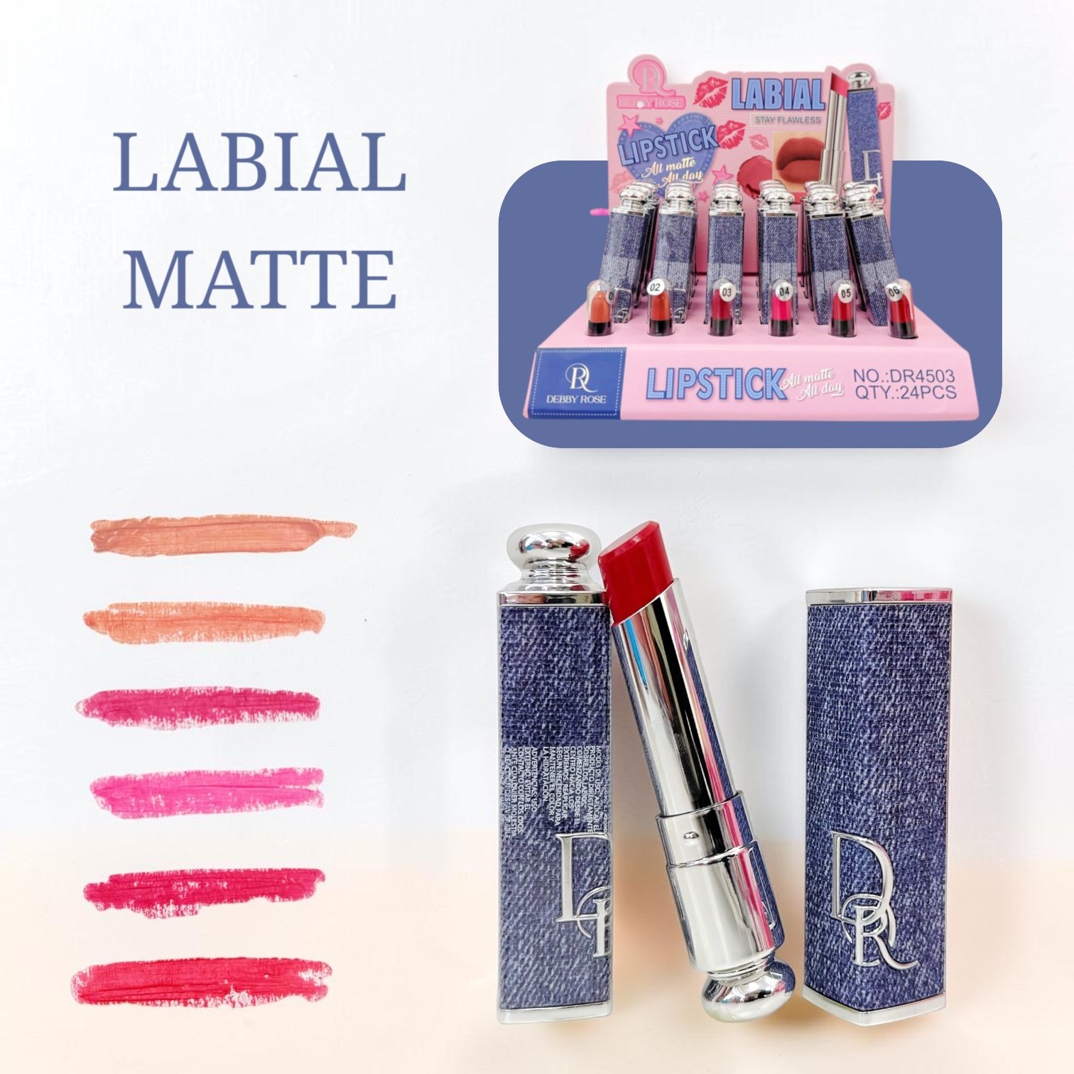 DEBBY ROSE LABIAL EN BARRA DR4503