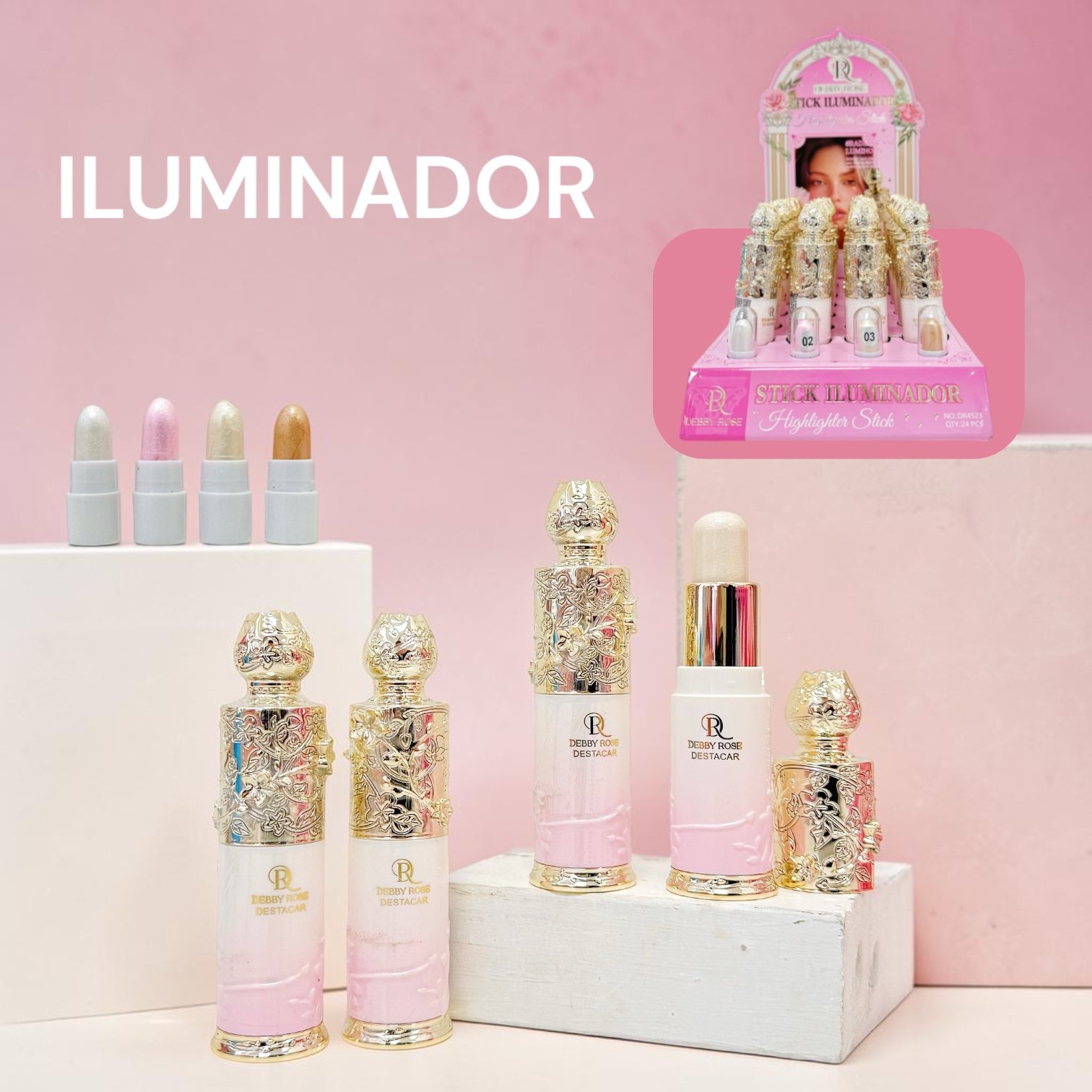 DEBBY ROSE ILUMINADOR EN BARRA DR4523