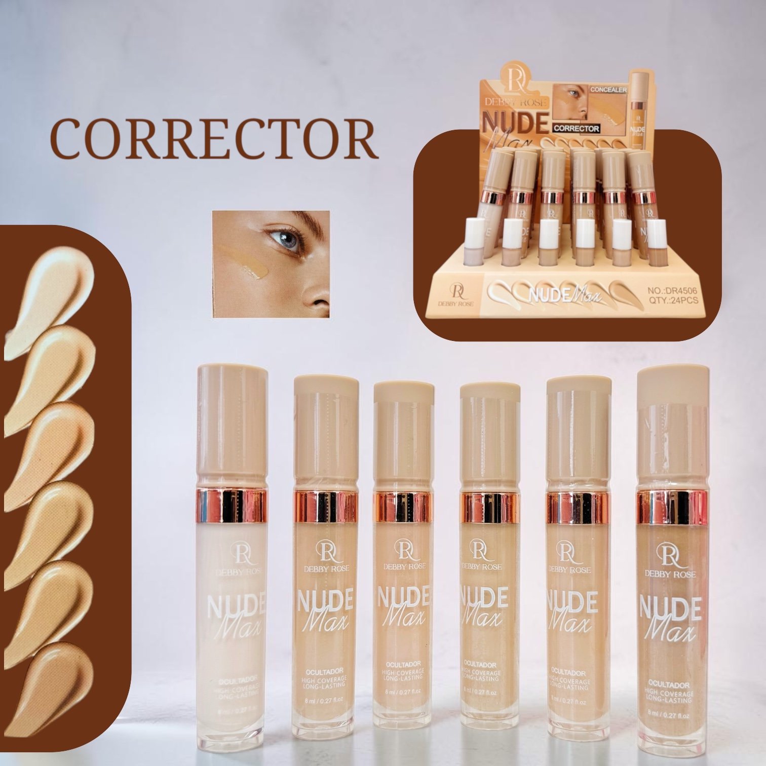 DEBBY ROSE CORRECTOR NUDE MAX DR4506