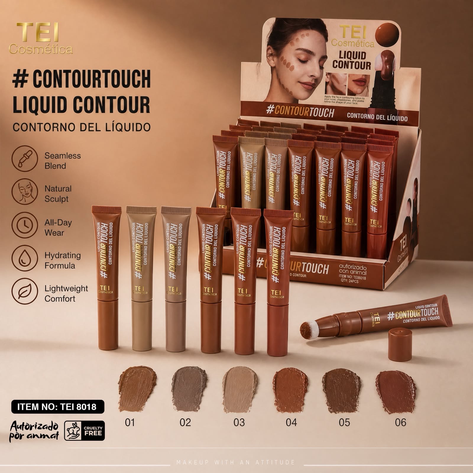TEI CONTORNO LIQ. C/ESPONJA TEI8018