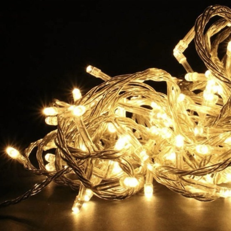 LUZ ARROZ 100L CALIDA C/ENCHUFE 8MTS EN CAJA  AF/141-WH530-120