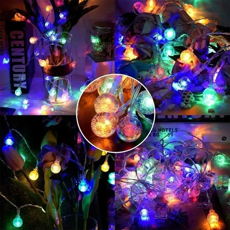 LUCES REDONDAS MULTICOLOR C/ PILA AF-161/WH-541