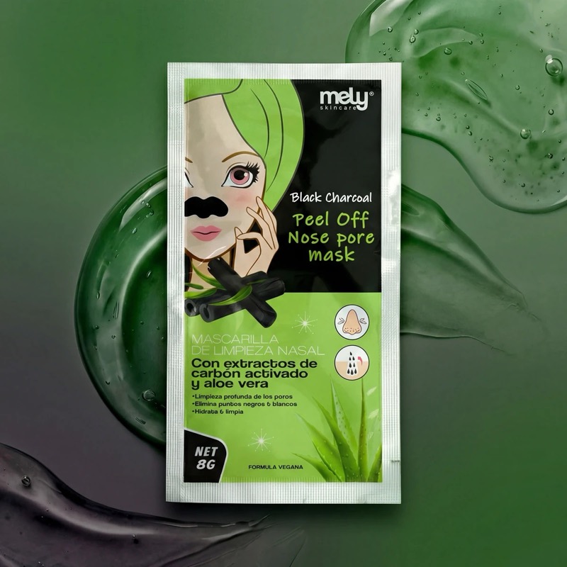 MELY BLACK CHARCOAL PEEL OFF NOSE PORE MASK 8G MY889019