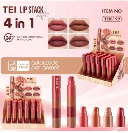TEI LABIAL MATTE 4 IN 1 TEI8199