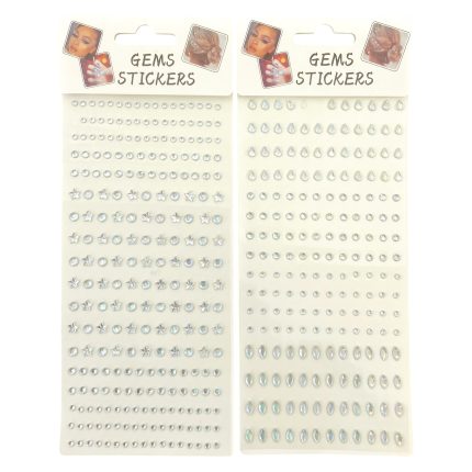 STRASS AUTOADHESIVA PLATEADA COD.9