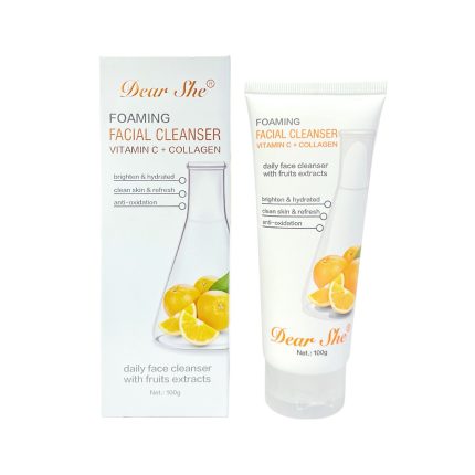 DEAR SHE JABÓN LIMPIADOR FACIAL VIT C+COLL 1250