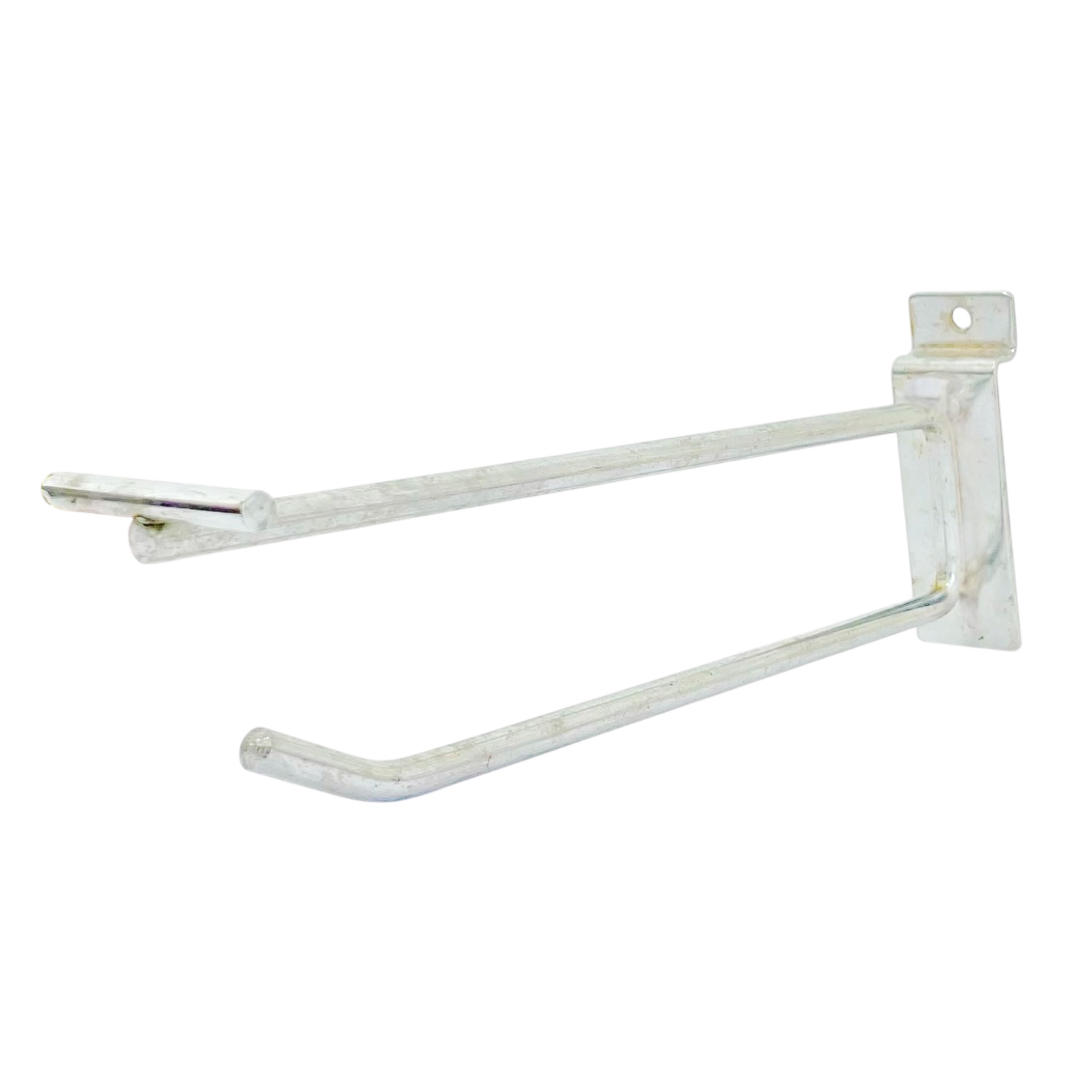 GANCHO BLISTERO DOBLES 20cm PANEL RANURADO