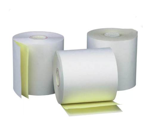 ROLLOS DE PAPEL FISCALES QUIMICO 76mm x 30mts