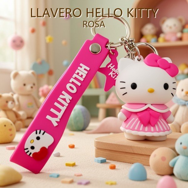 LLAVERO HELLO KITTY ROSA
