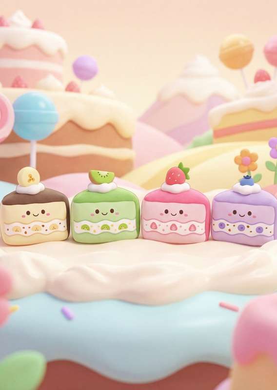 MYF3-0043 Candy Valley Cakes 7"