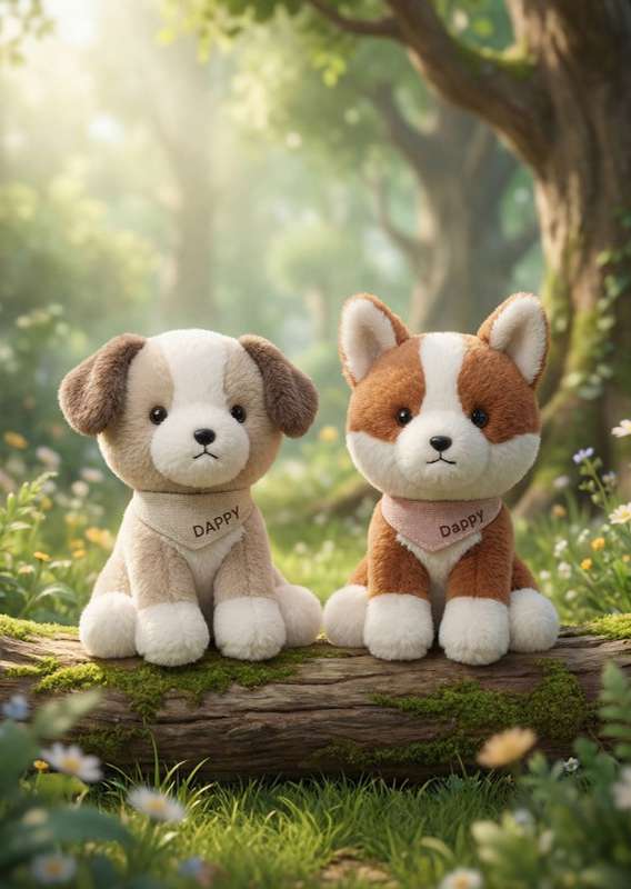 MYF3-0064 Creature Kingdom Twins 11.5"