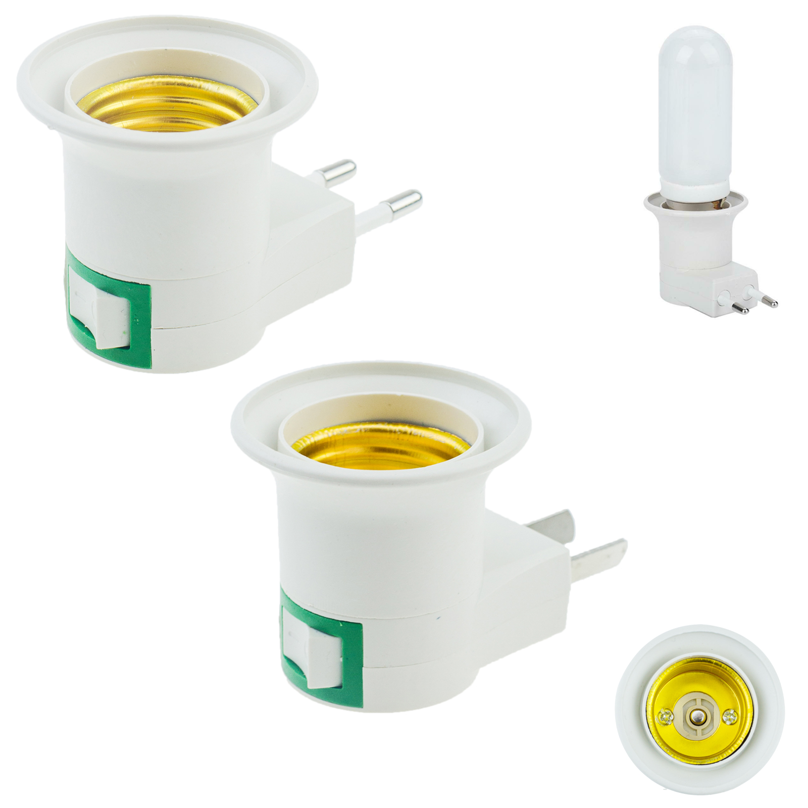 PORTA LAMPARA ADAPTADOR CON ENCHUFE