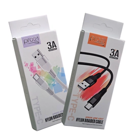 CABLE PRO21 TURBO USB A TIPO C 1M XL001 MALLADO