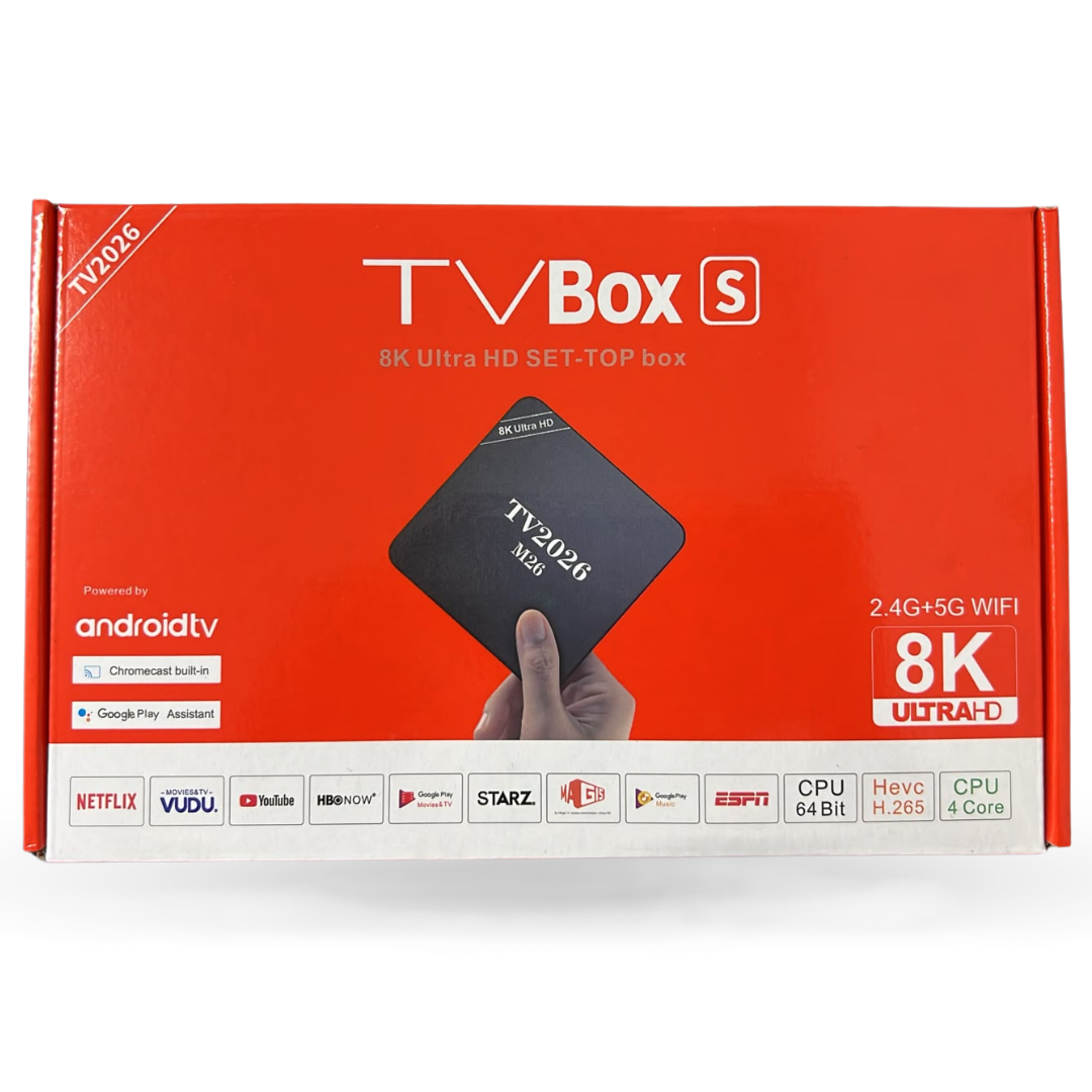 TV BOX 8K YLTRA HD MALIBU 2.4G+5G WIFI