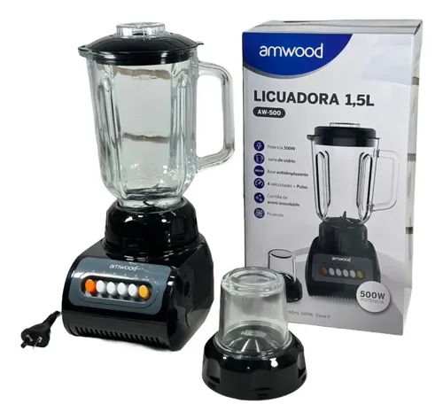 AW-500 LICUADORA Y PICADORA VIDR 500W 1.5L AMWOOD
