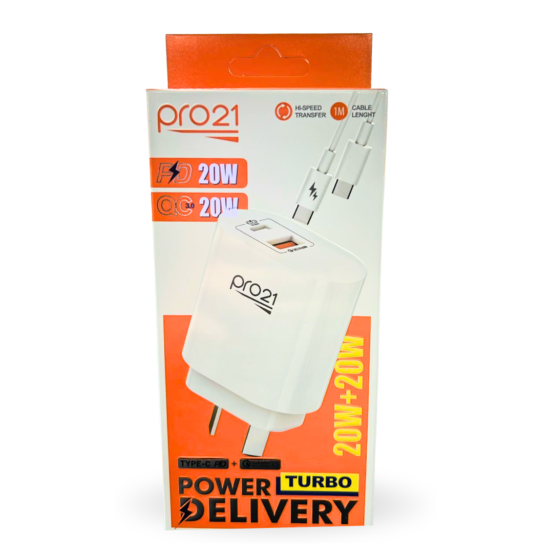 MS-72C CARGADOR PRO21 20W USB+C CABLE C A C