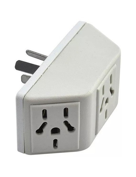 ADAPTADOR TRIPLETA ENCHUFE 3 TOMAS