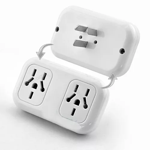 ADAPTADOR DUPLICADO ENCHUFE 2 TOMAS