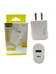 CARGADOR PRO21 3.1A USB+C SIN CABLE P-31