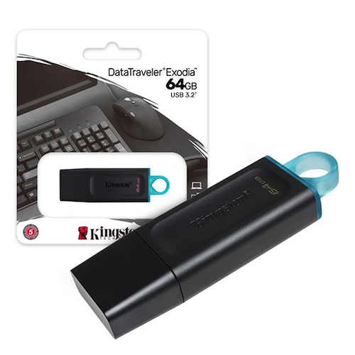 PENDRIVE KINGSTON 64GB ORIGINAL