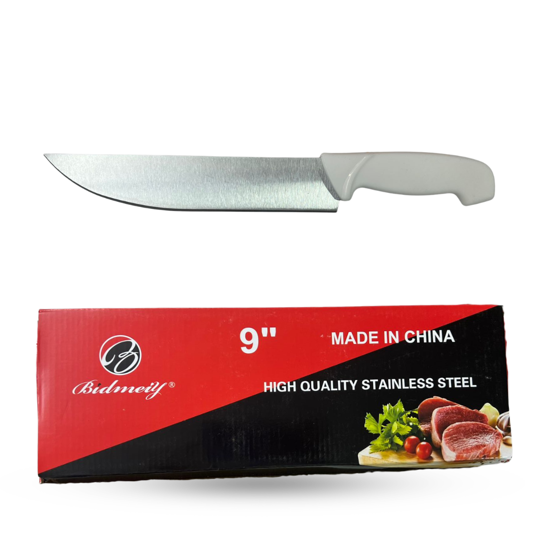 CB-09 CUCHILLO DE COCINA 9" MANGO BLANCO