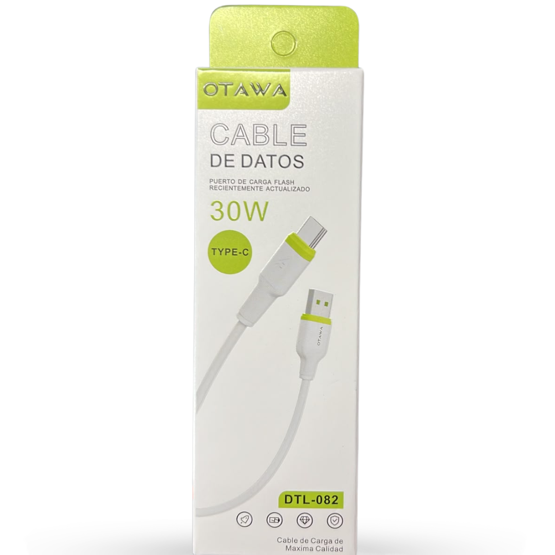 DTL-082 CABLE 30W USB A TC 1MT OTAWA