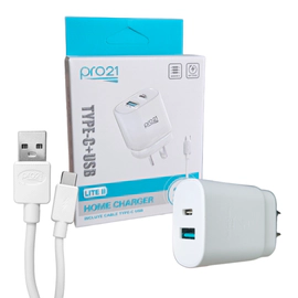 P-31LITE CARGADOR 3.1A PRO21 USB+C CABLE TIPO C
