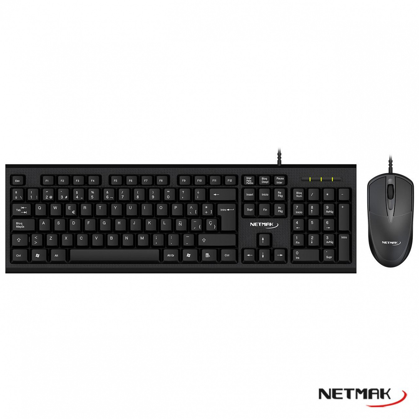 NM-KB340 COMBO TECLADO + MOUSE NETMAK
